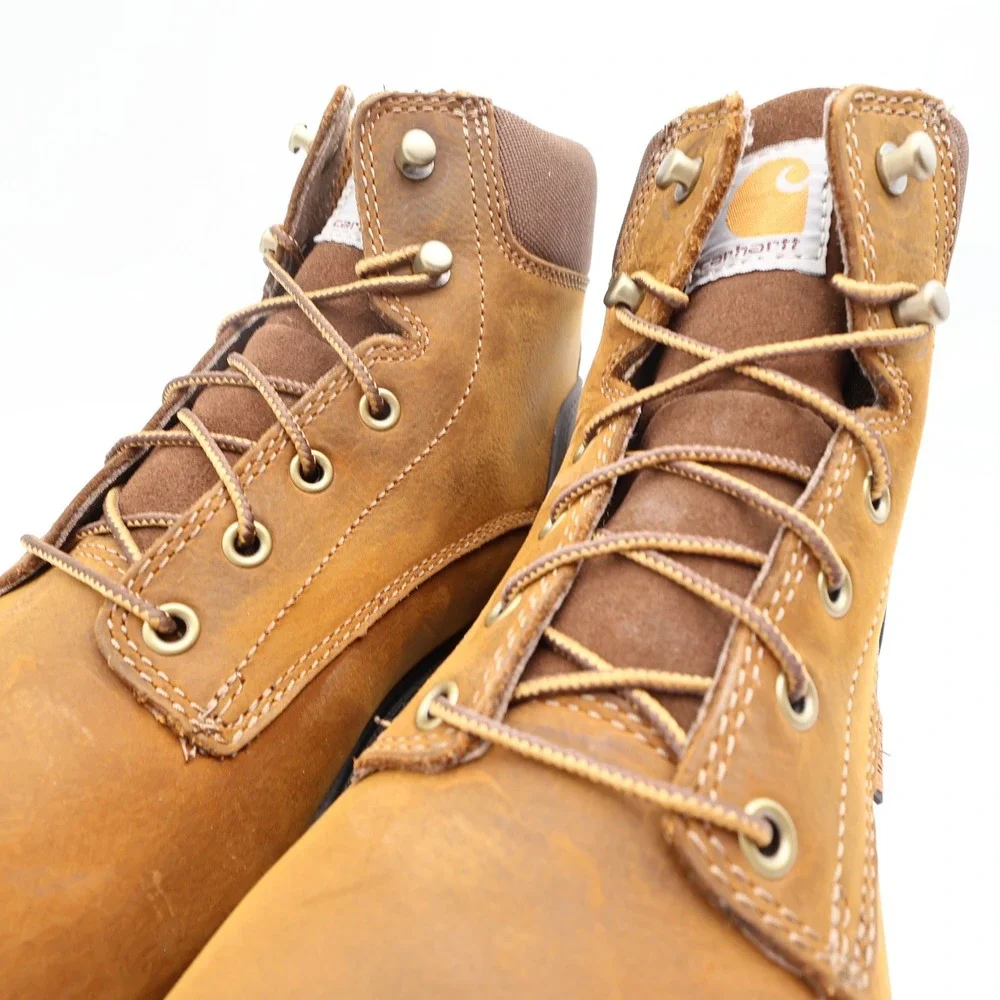 Carhartt Ironwood Work Boots Mens 9.5 M Brown Leather Alloy Toe Waterproof NWT